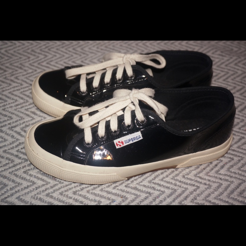 Superga x Alexa Chung edition sneakers in BLACK
